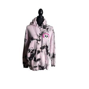 Hunter X Hunter Hypland Naruto Feitan Pink/Black Tie Dye Unisex Hoodie L